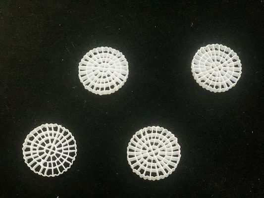 White 25X4mm Wastewater Filter Media Extrusion Molding