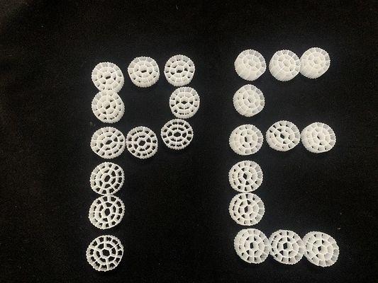 White FDA 11X7mm Biofilm Reactors For Wastewater Treatment